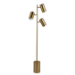 Harmony Brassed Gold Triple Spot Floor Lamp