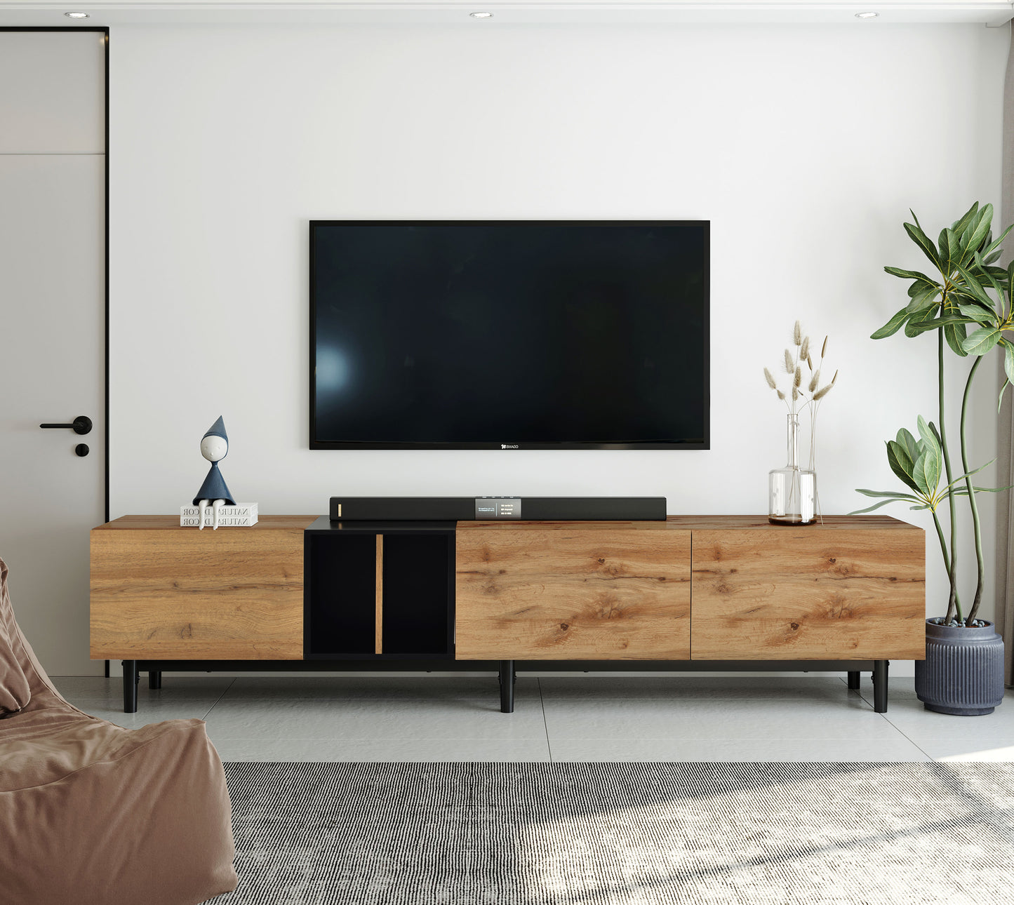 Zane 80" Media Console Table