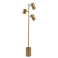 Harmony Brassed Gold Triple Spot Floor Lamp