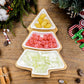 Christmas Tree Ceramic Snack Plate