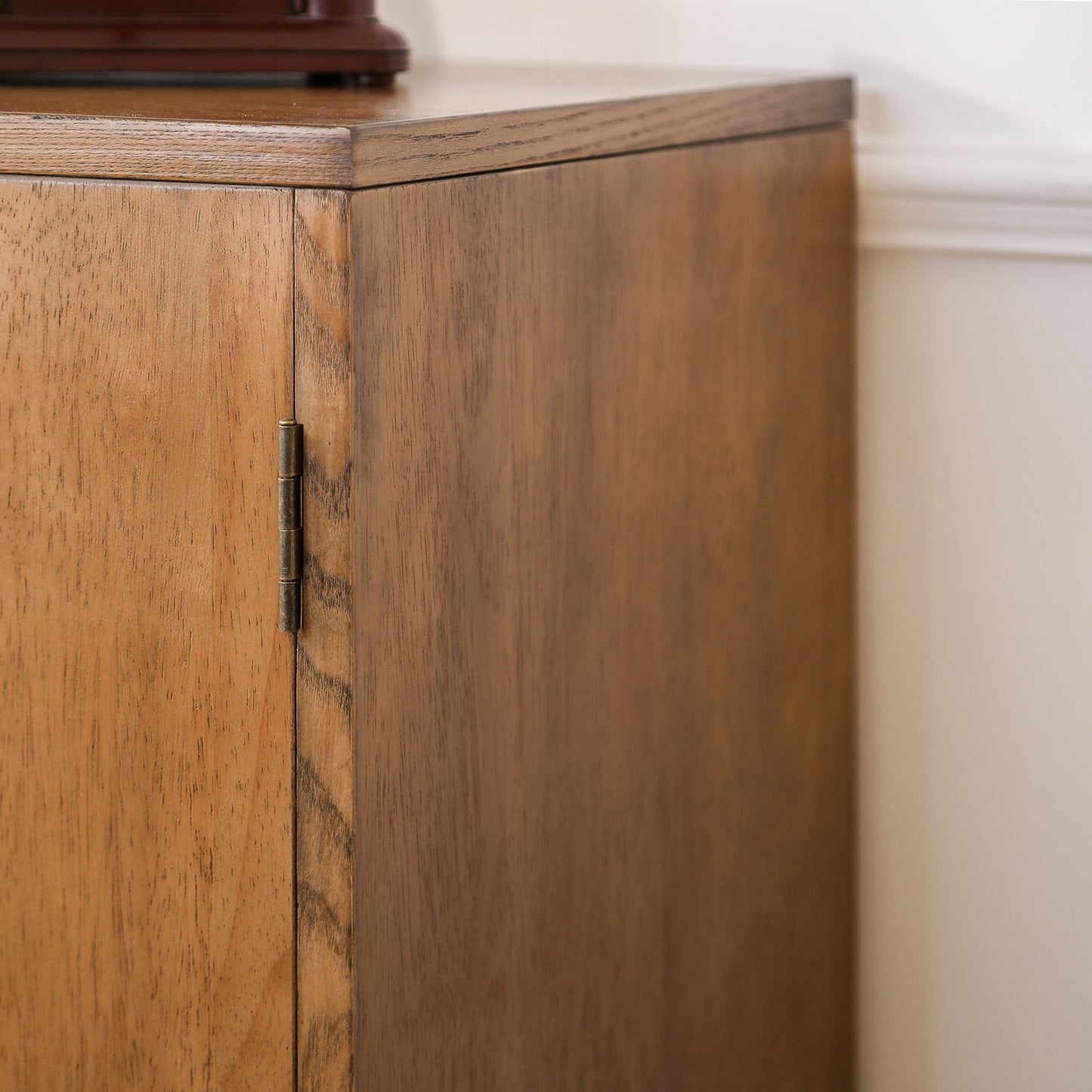 Maris Hand-Carved Rosette Wood Cabinet