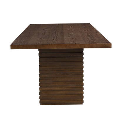 Drew Sculpted Pedestal Table, Walnut