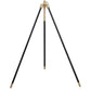 Arden Black and Gold Tripod Floor Lamp with Black Drum Shade