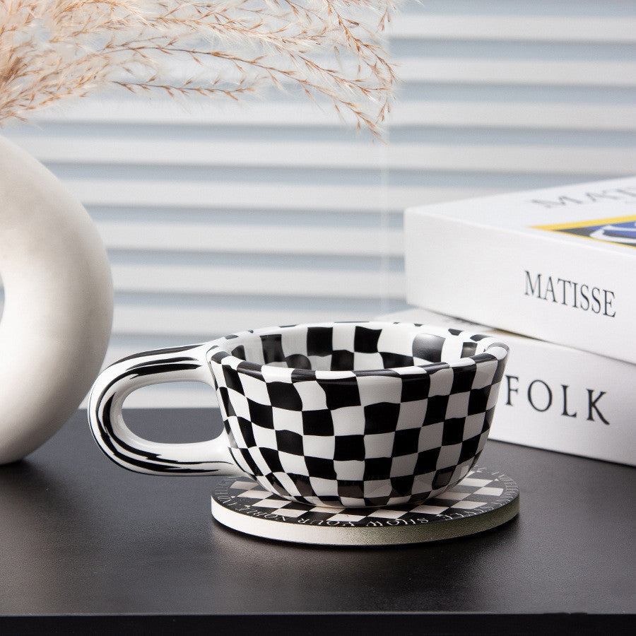 Checkered Coffee Mugs