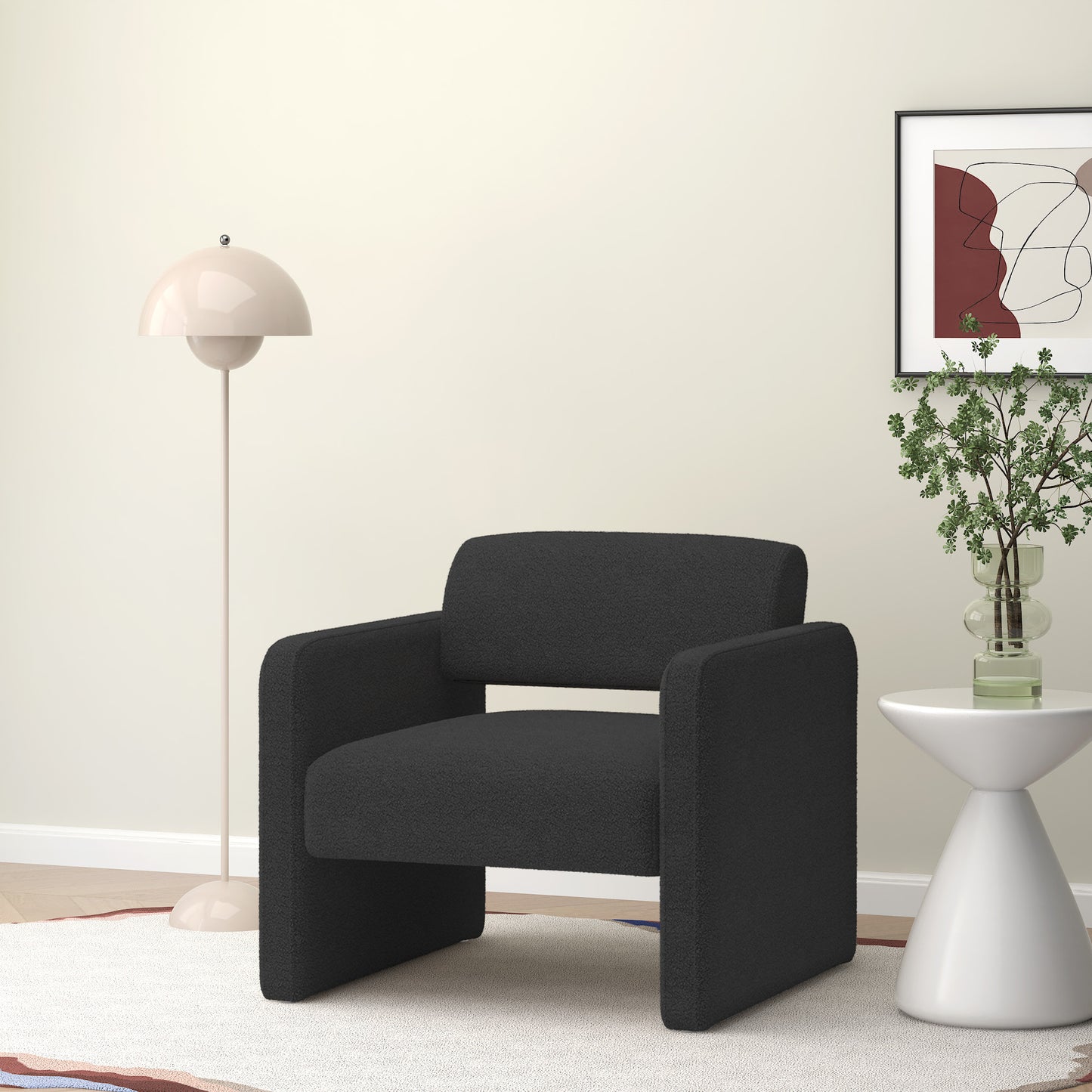 Mod Black Accent Chair