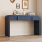 Pyrk Console Table, Navy Blue