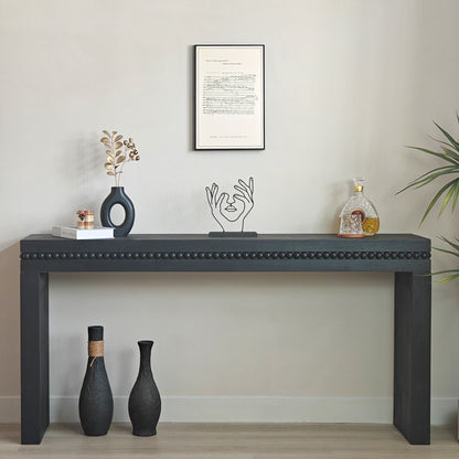Vance Console Table in Black Finish