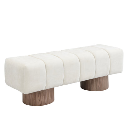 Linden Upholstered Chenille Bench