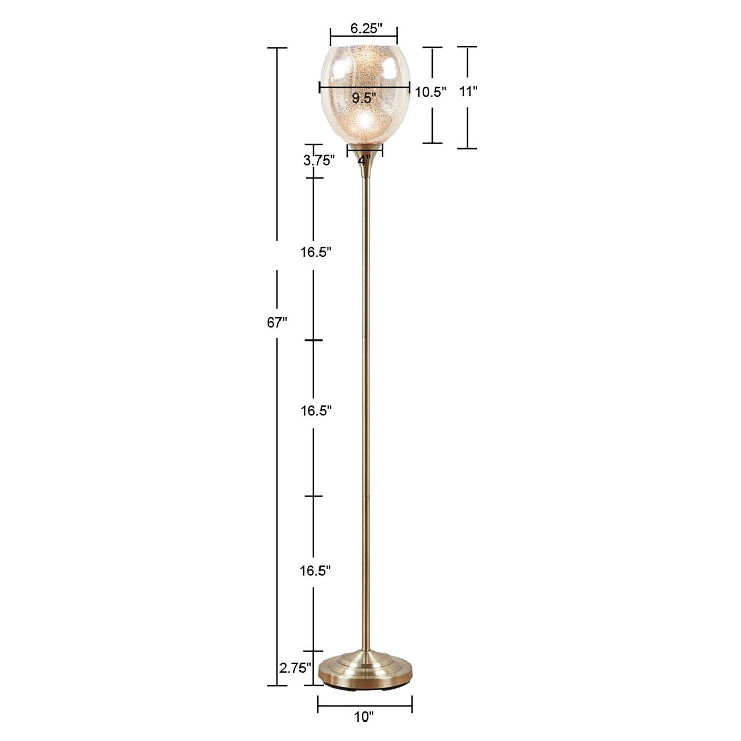 Celeste Mercury Floor Lamp