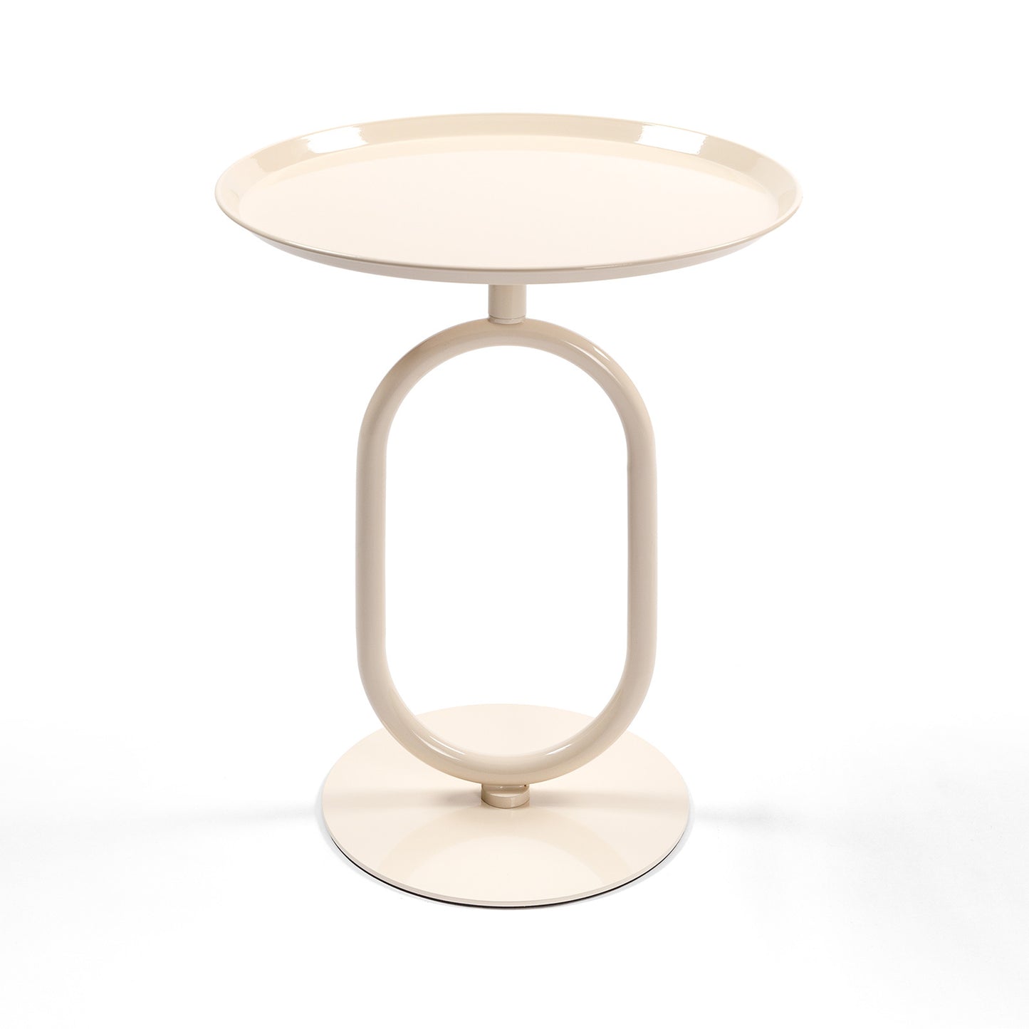 Elio Sculptural Pedestal Side Table