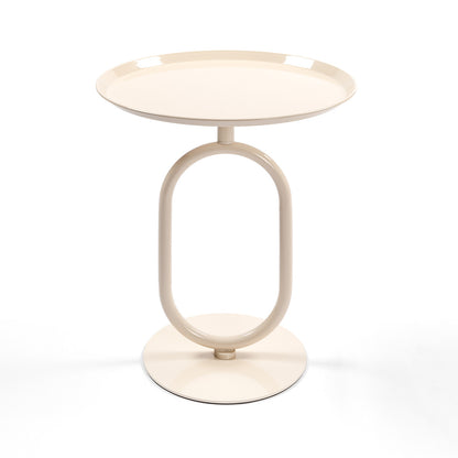 Elio Sculptural Pedestal Side Table