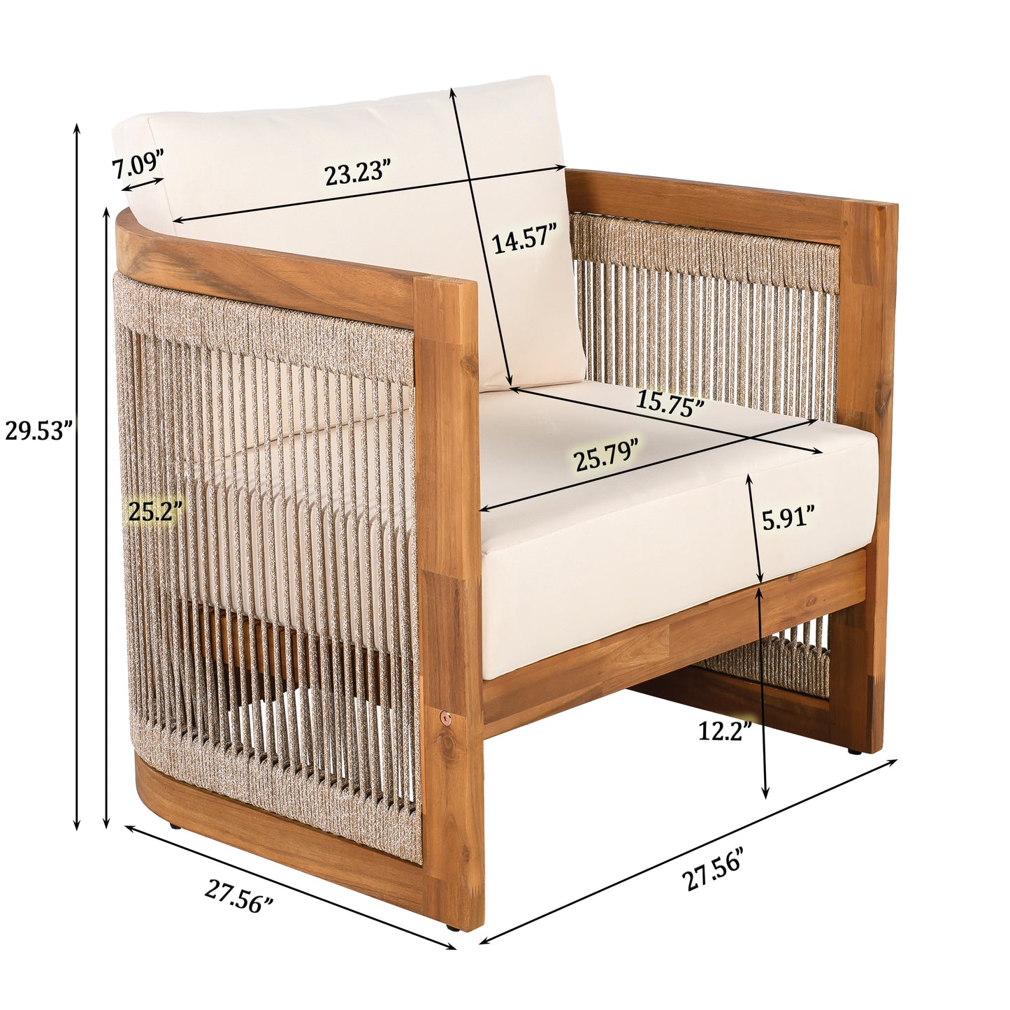 Caldera Acacia Outdoor Conversation Set