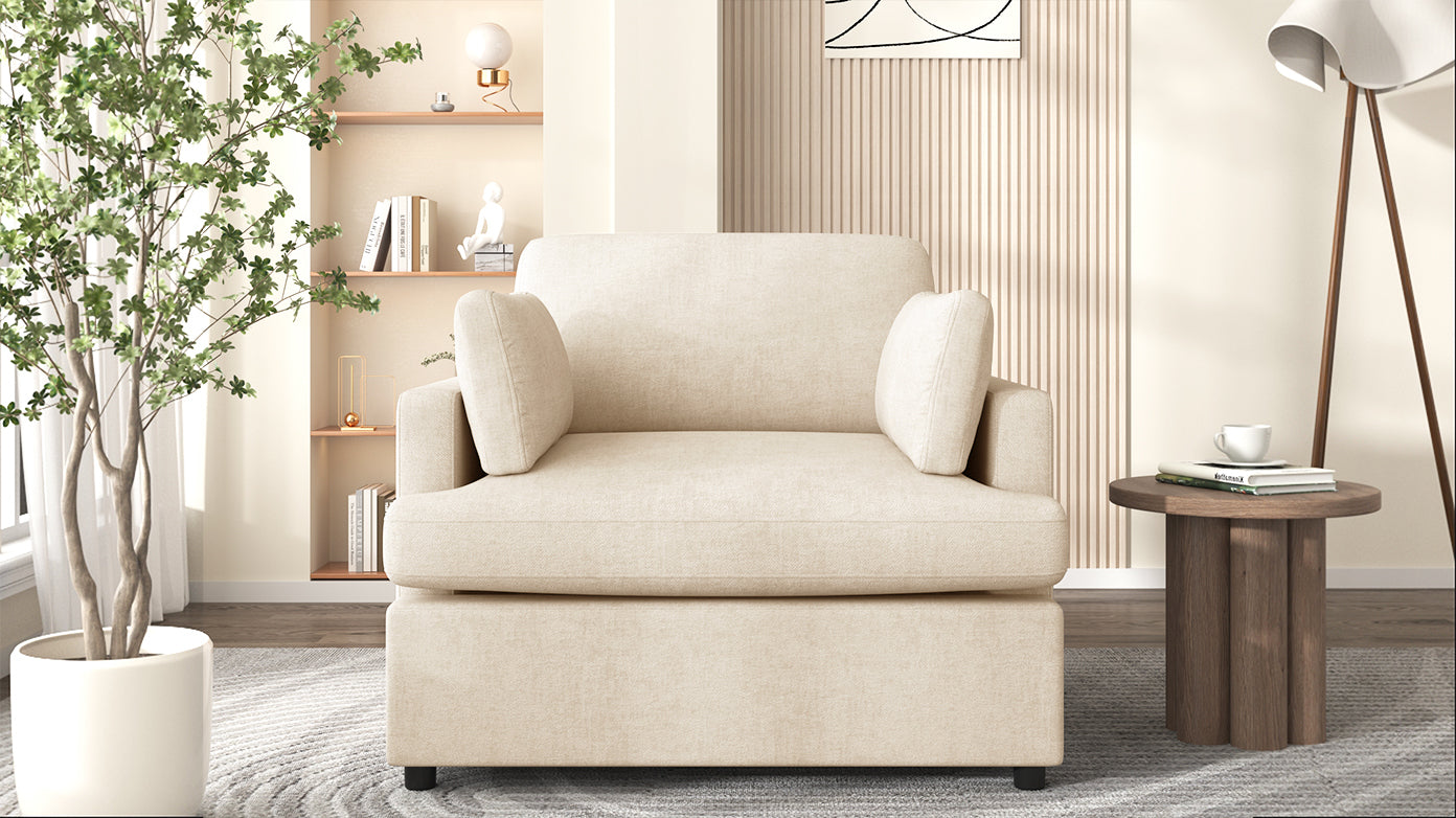 Mirod Oversized Accent Chair, Beige