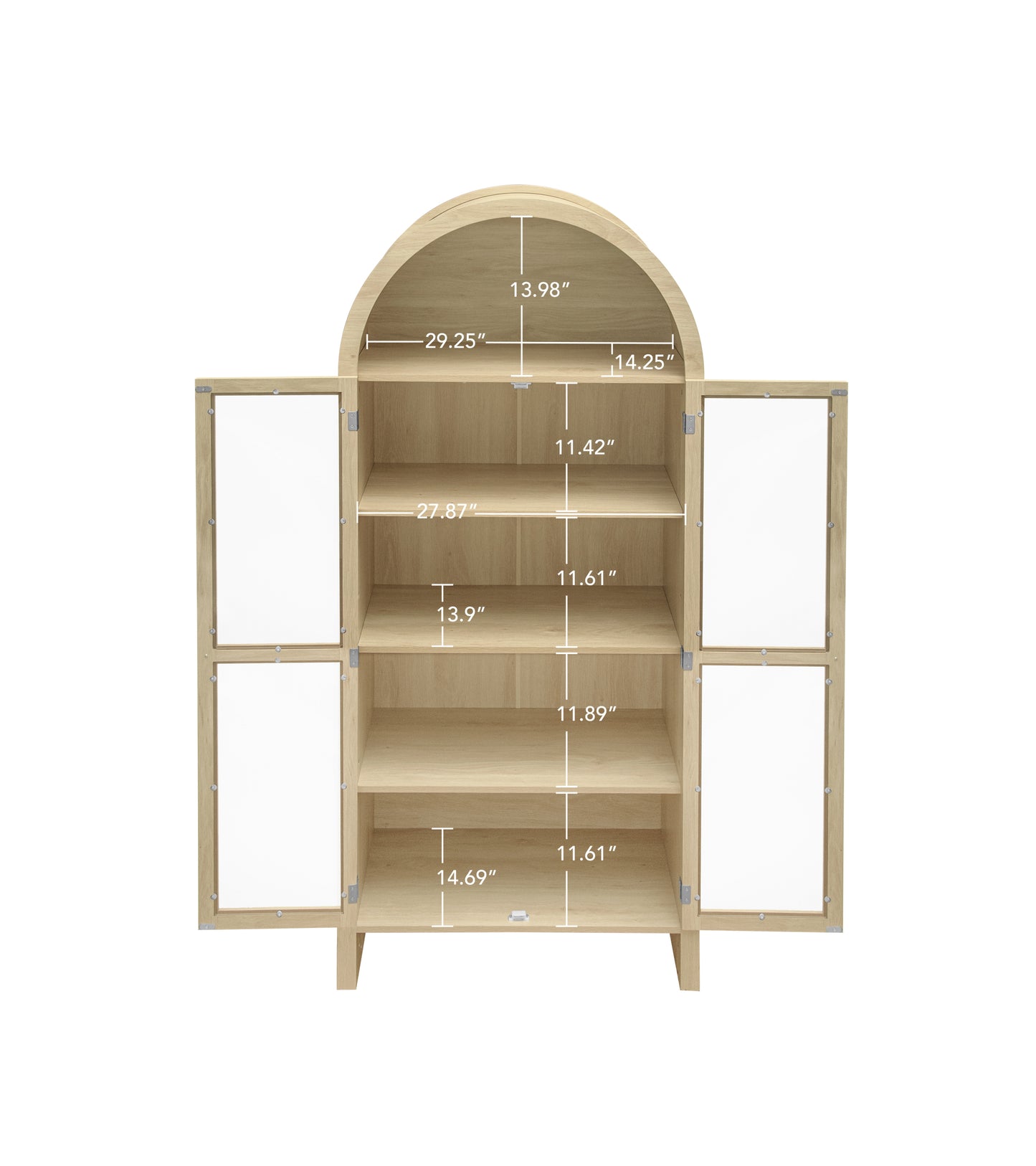 Lacy Arched Storage Cabinet