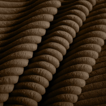 Berk Corduroy Arm Chair, Brown