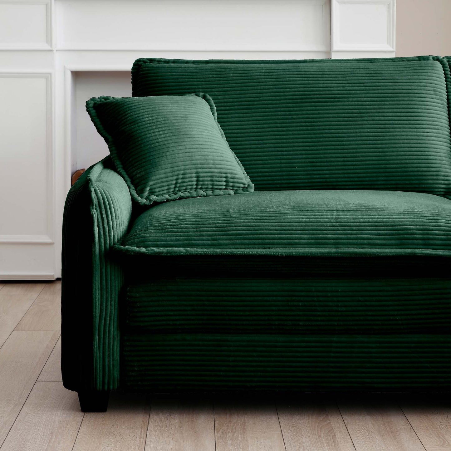 Berk Corduroy Sofa, Green