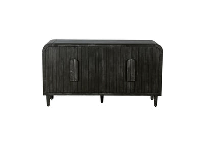 Reeded Black Sideboard