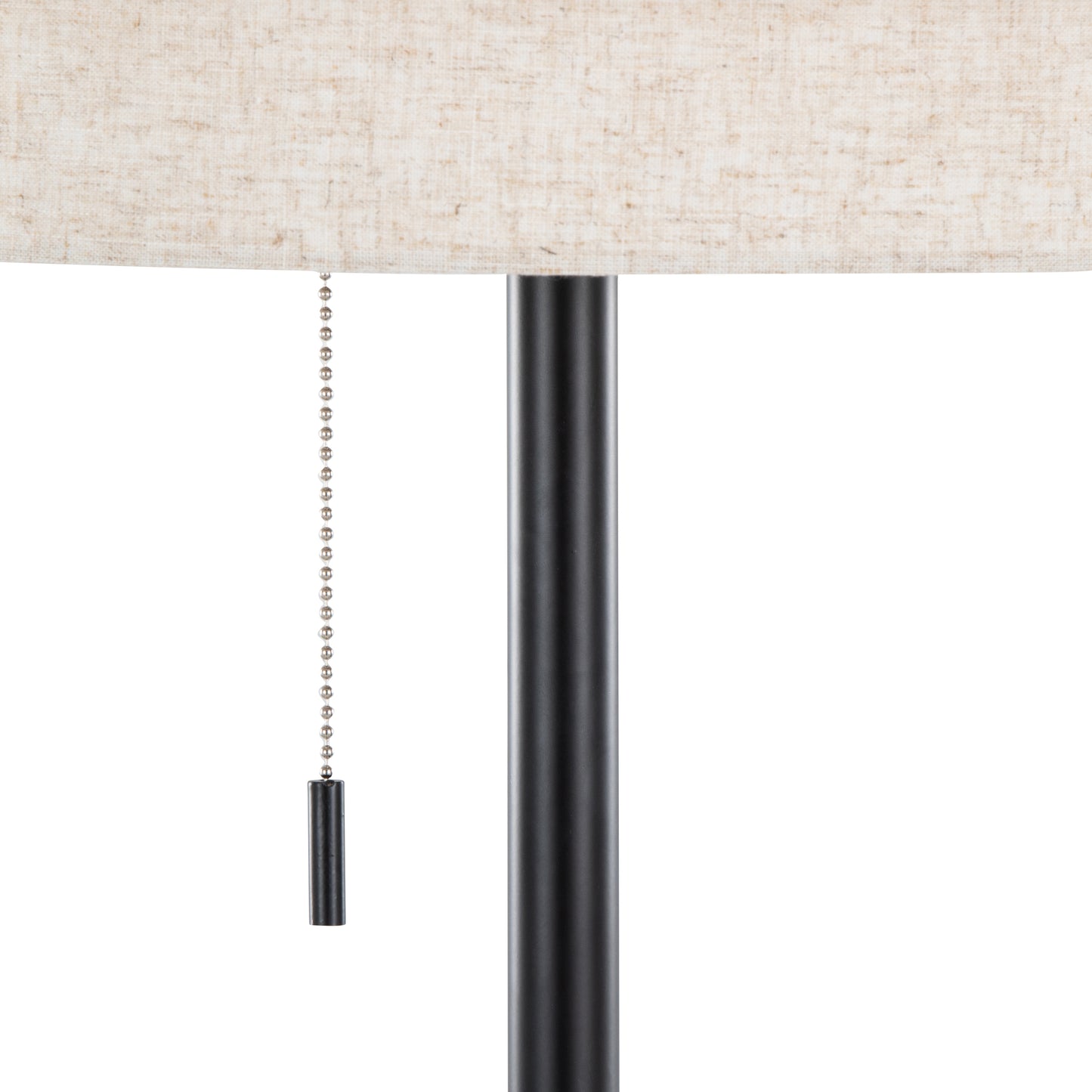 Tiered Linen Floor Lamp