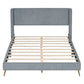 Cory Queen Platform Bed, Gray