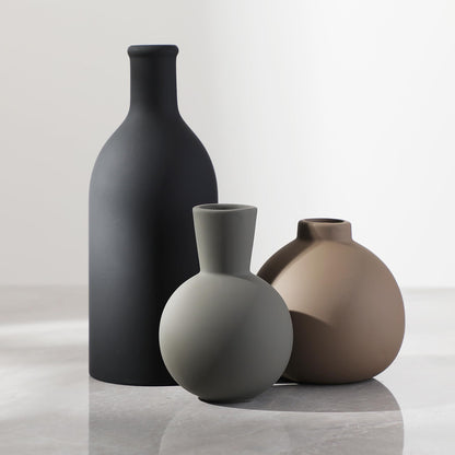 Soren Matte Ceramic Vase , Set of 3
