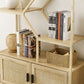 7-Tiered Rattan Bookshelf