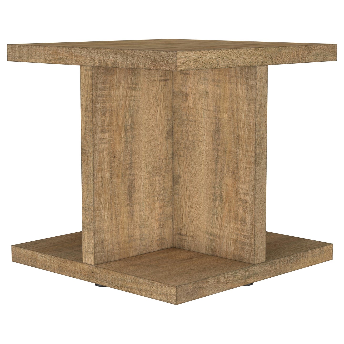 Arden Mango Wood Open Cube End Table