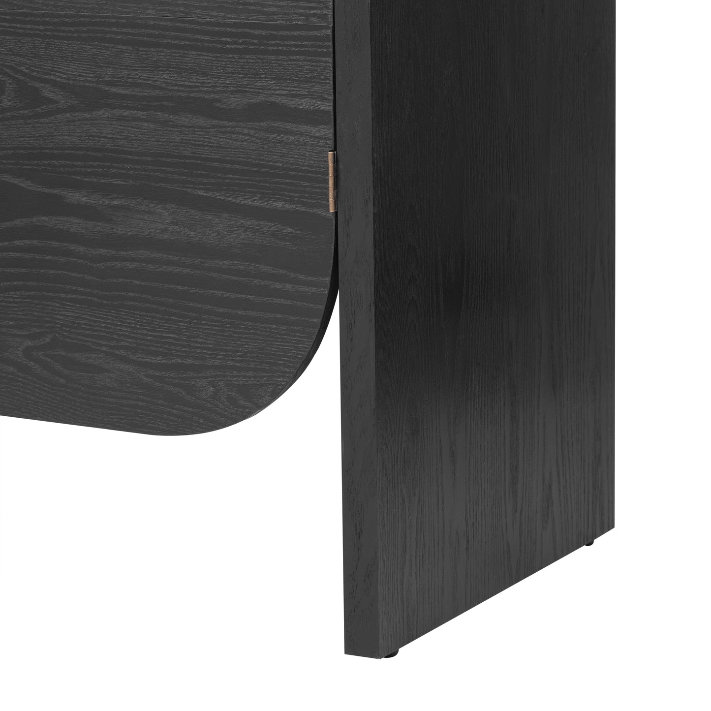 Black Ash Curved Edge Sideboard
