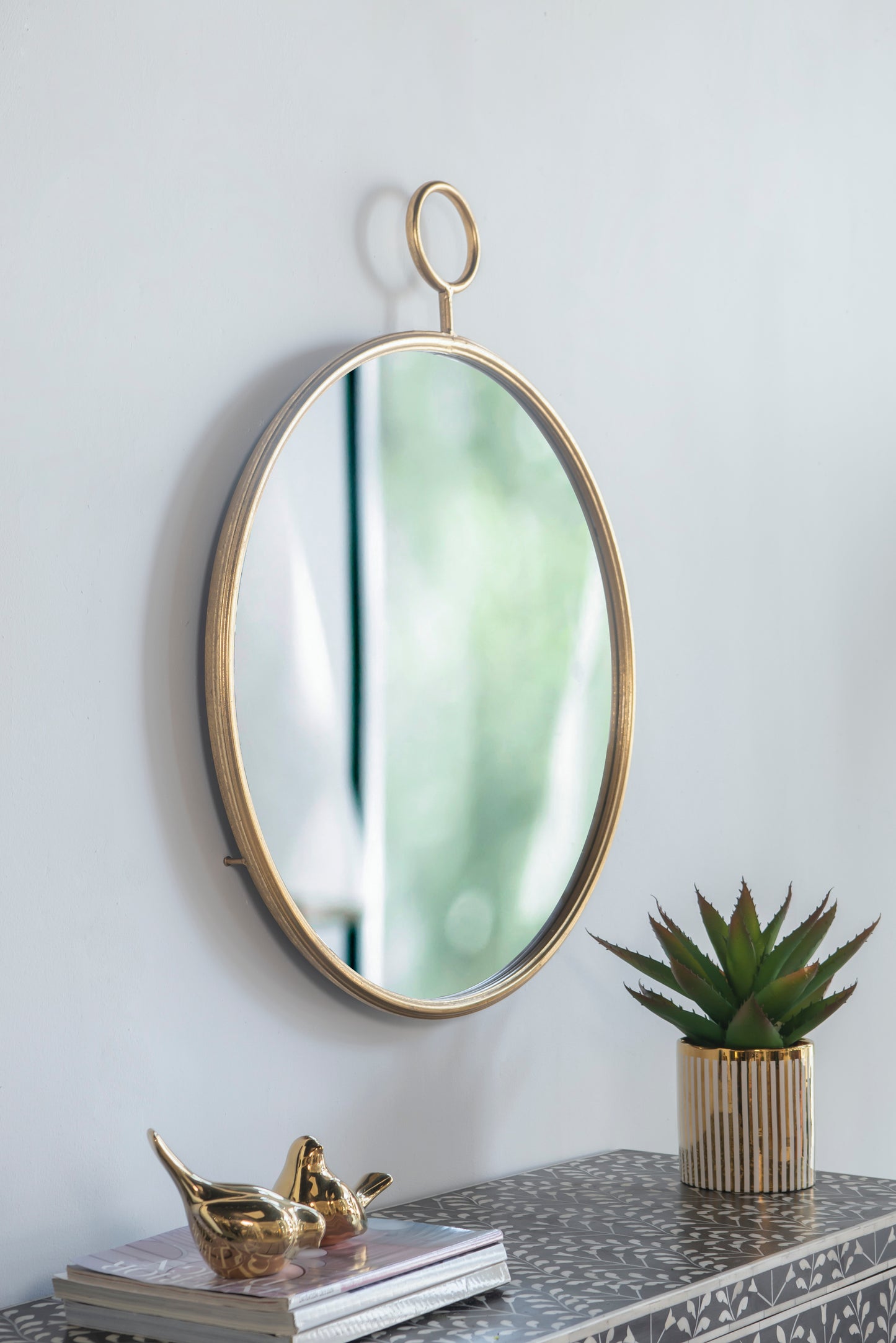 Gold Wall Mirror, 26" x 32"