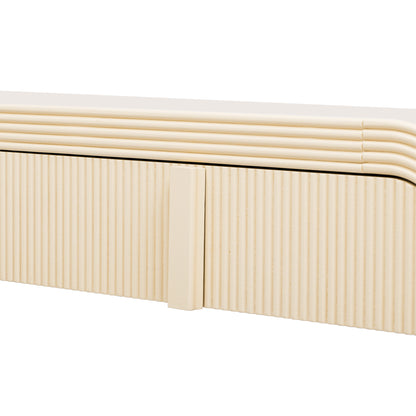 Pyrk Console Table, Apricot Cream