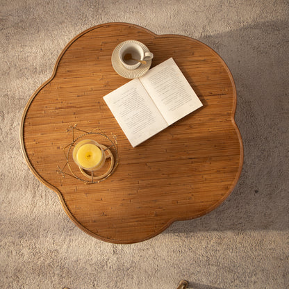 Flora Sculpted Wood Storage Coffee Table