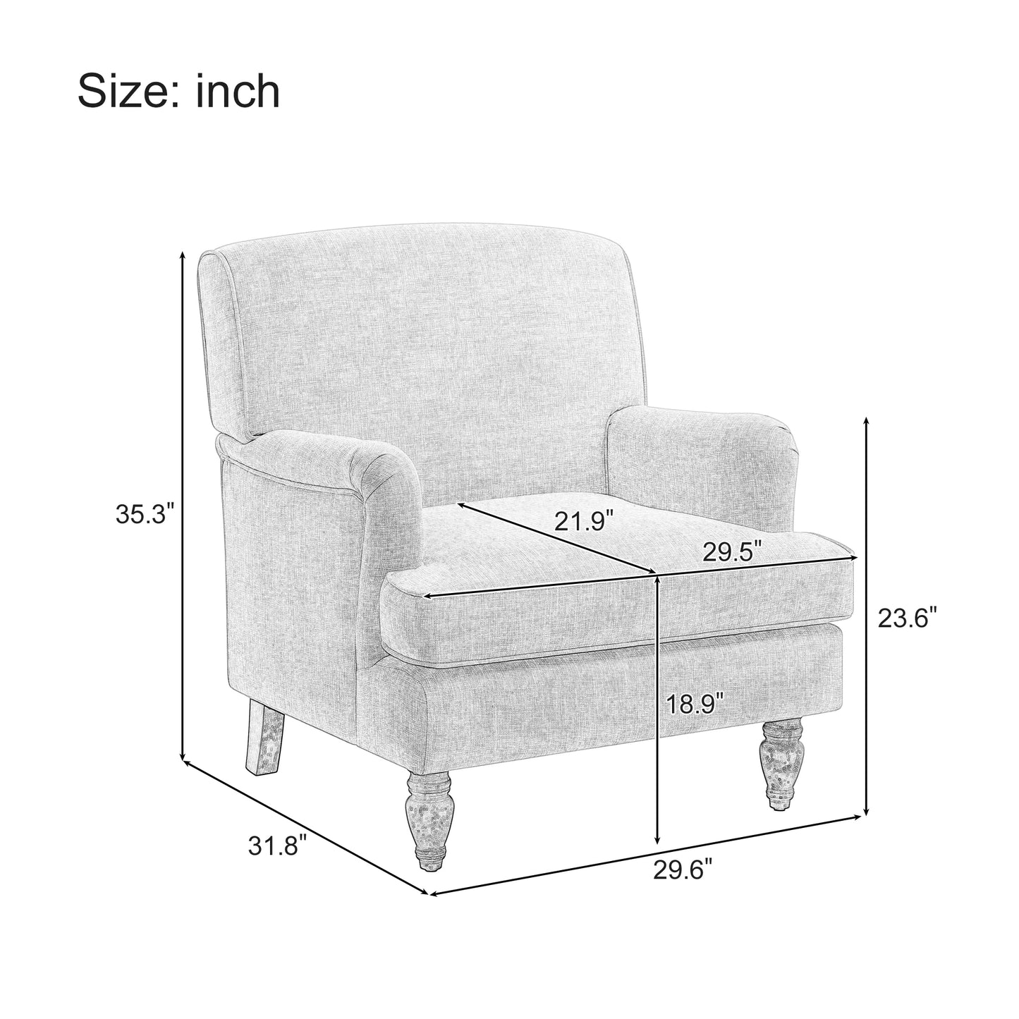 Margot Linen Accent Chair