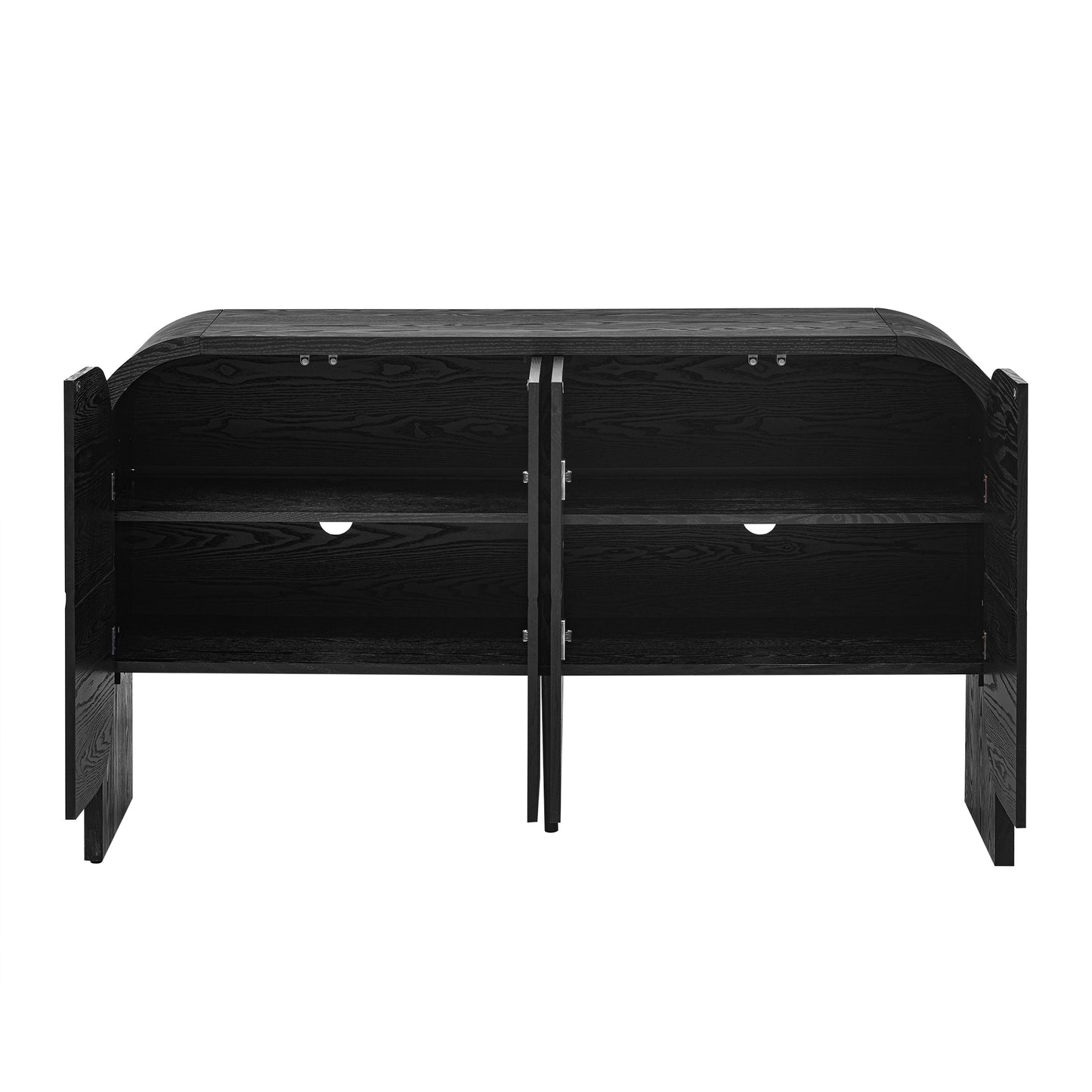 Black Ash Curved Edge Sideboard