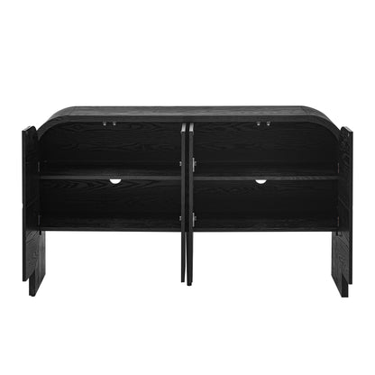 Black Ash Curved Edge Sideboard