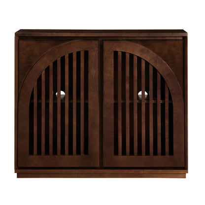 Orson Arched Dark Walnut Cabinet