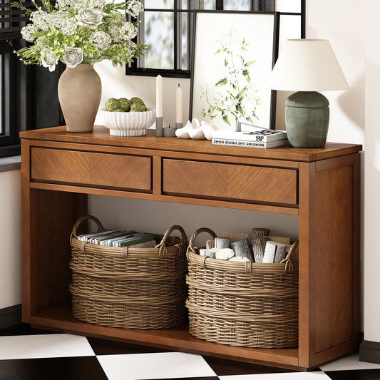 The Amara Console Table in Honey