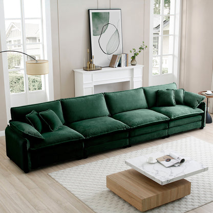 Berk Corduroy Sofa, Green