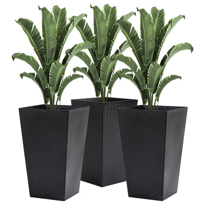 Kova Tall Woven Planter Set
