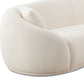 Half Moon Curved Sofa, White