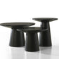 Jasper Ebony Black 3-Piece Coffee, End Table Set