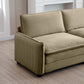 Berk Corduroy Sofa, Tan