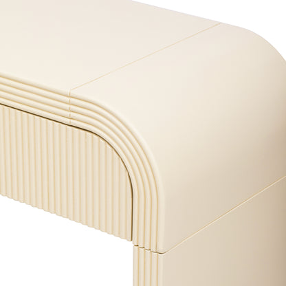 Pyrk Console Table, Apricot Cream