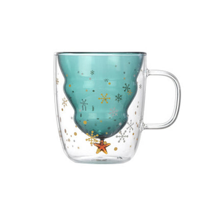 Christmas Tree Glass Mug