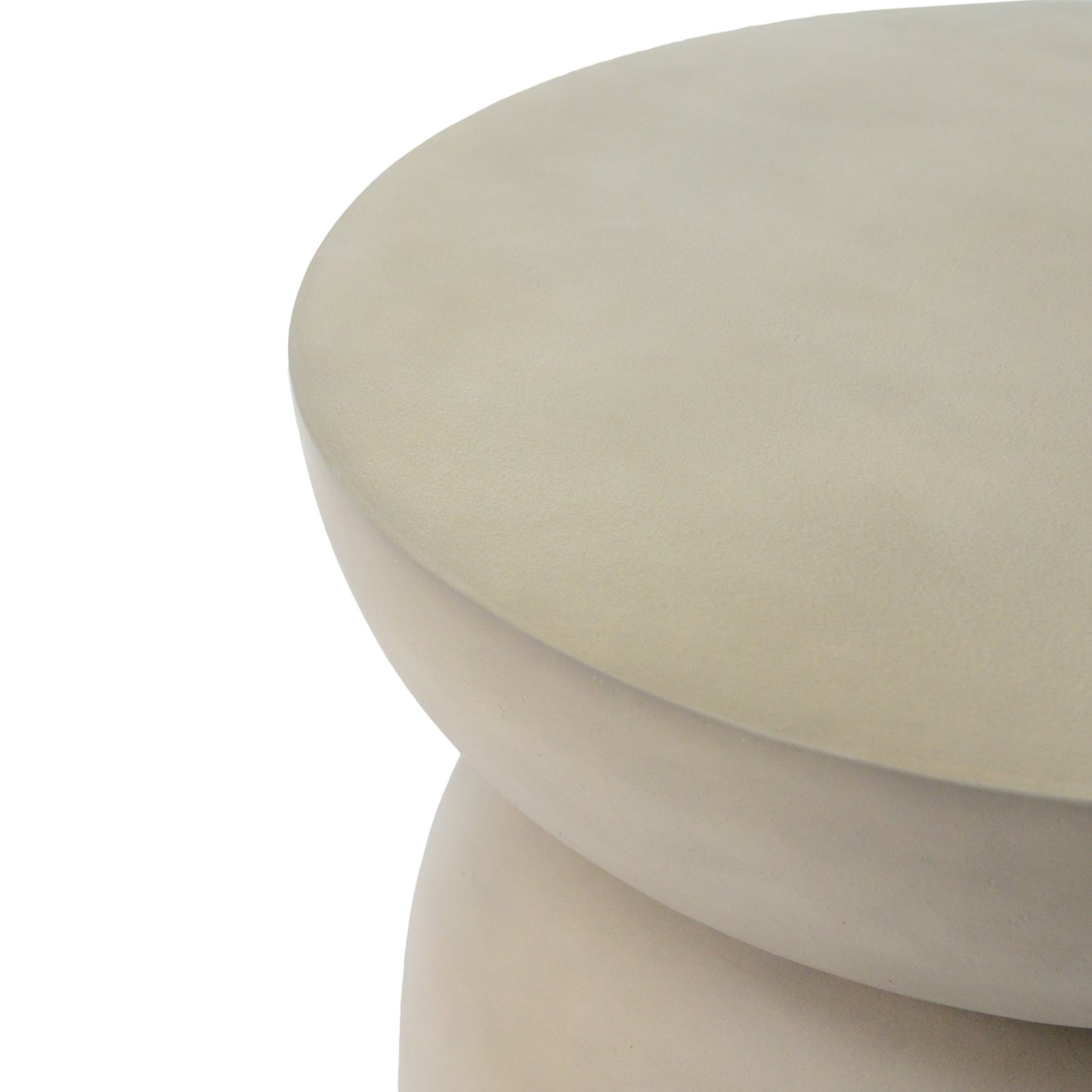 Marek Sculptural Drum Side Table