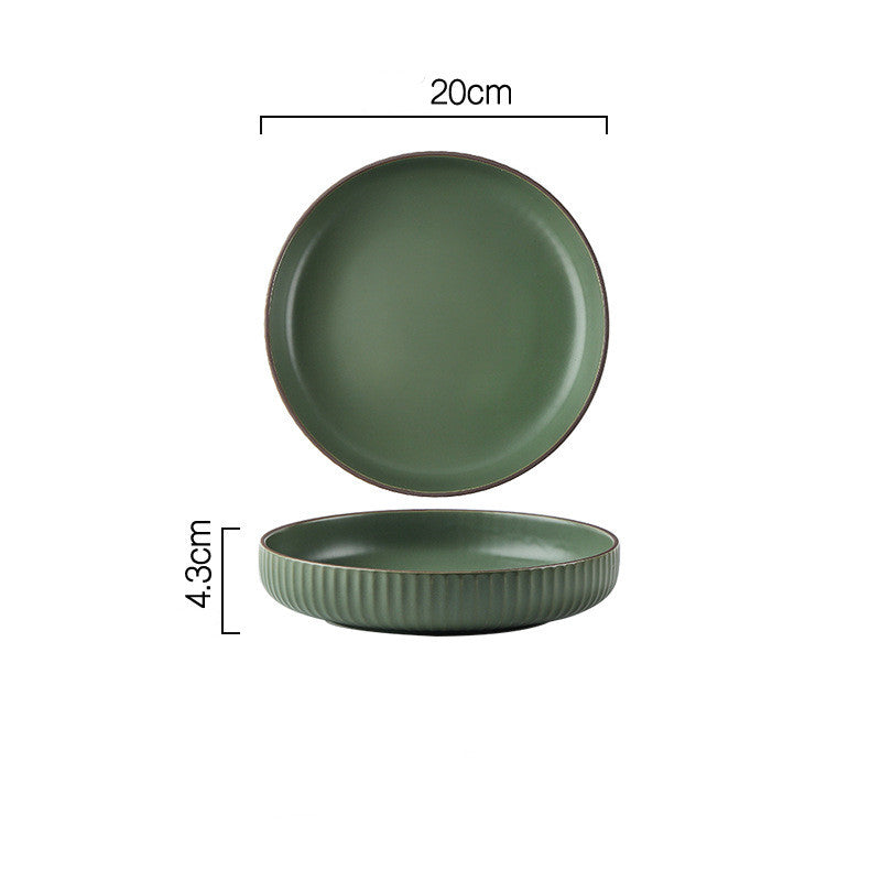 Wind Simple Dinnerware Collection, Dark Green