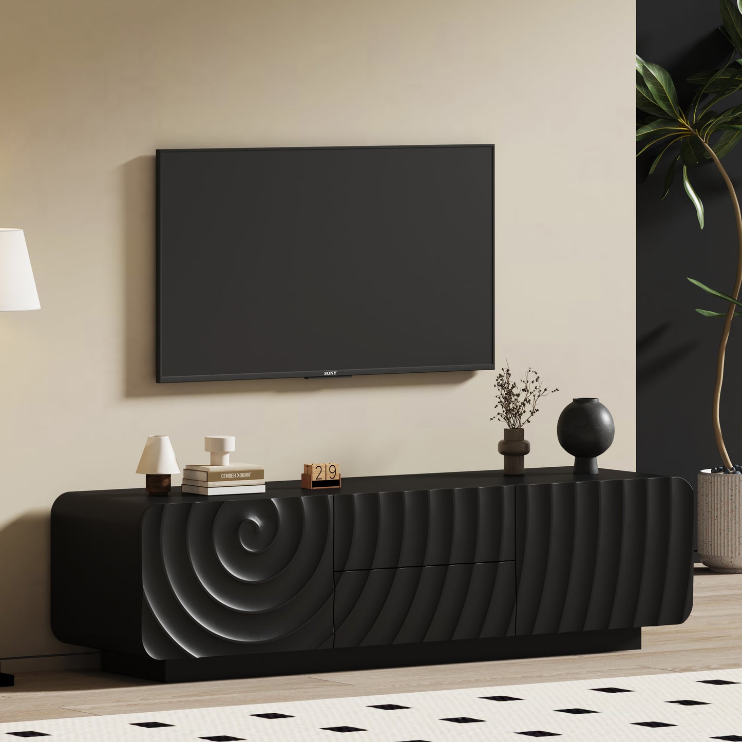 Wave Media Console, Black