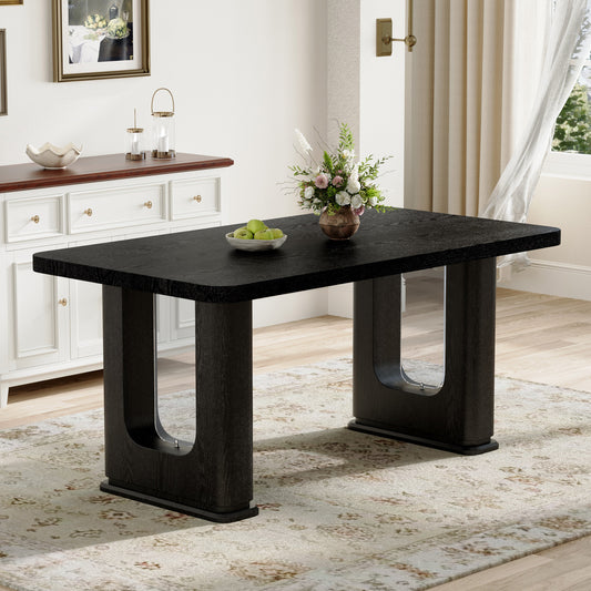 Arden Modern Dining Table, Black