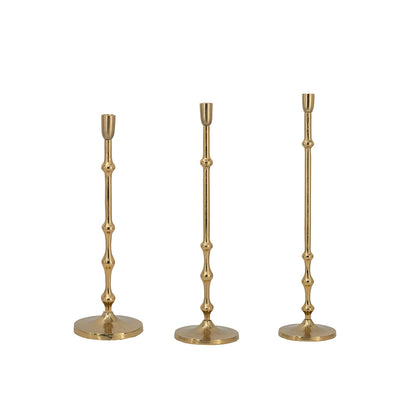 Aurelia Beaded Taper Candle Holders, Set of 3
