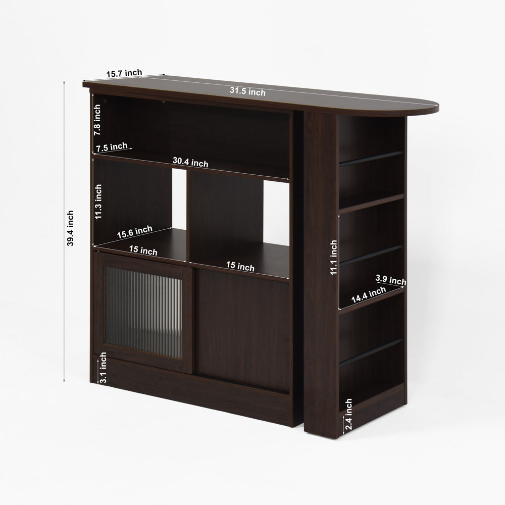 Bar Cabinet with Rotating Top