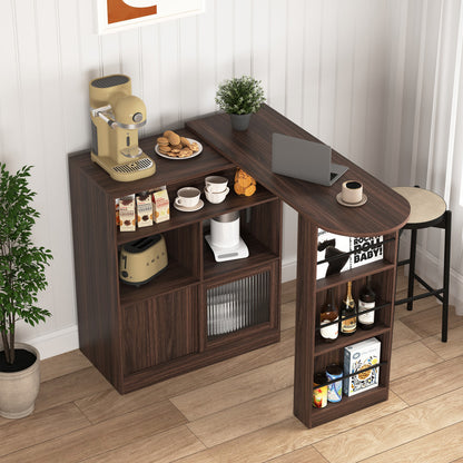 Bar Cabinet with Rotating Top