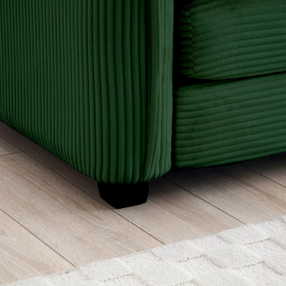 Berk Corduroy Sofa, Green